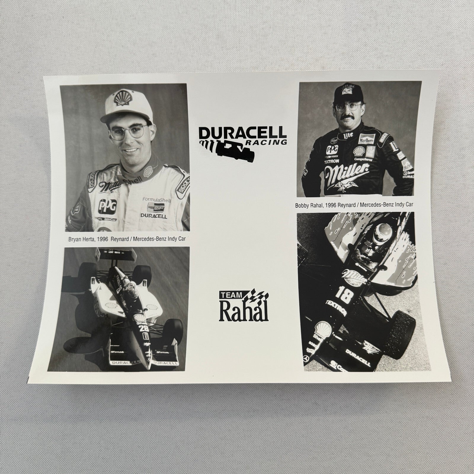 Duracell Indy Car Racing Team Press Kit Brochure Photos Bobby Rahal Bryan Herta