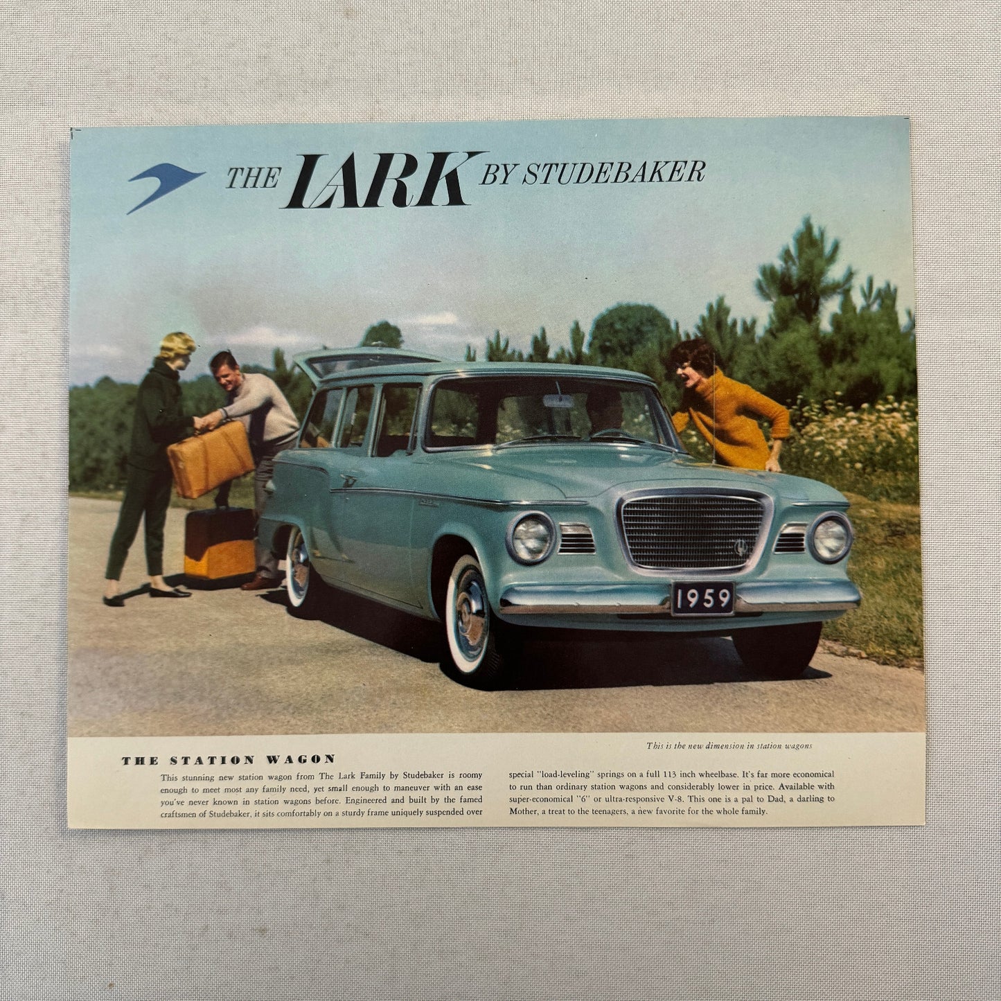 1959 Studebaker Lark Car Sales Brochure Catalog Vintage Advertising