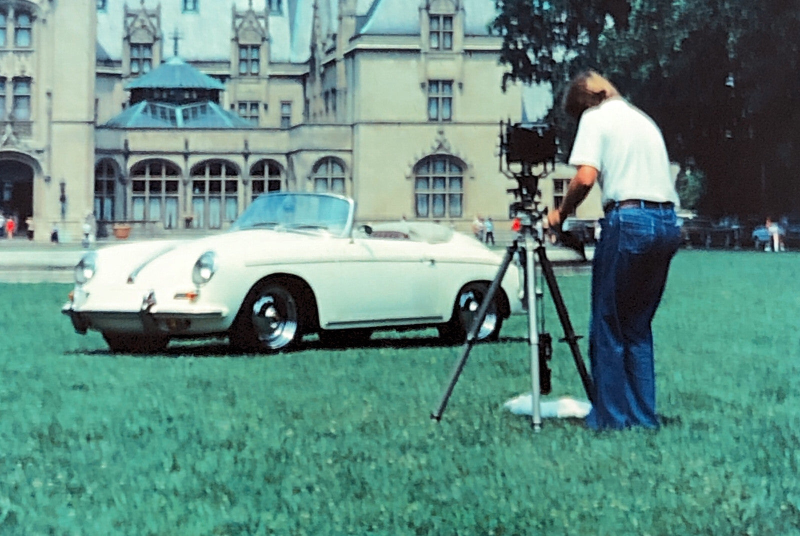 Porsche 356 Cabriolet Convertible 35mm Photo Slide Vintage 1981