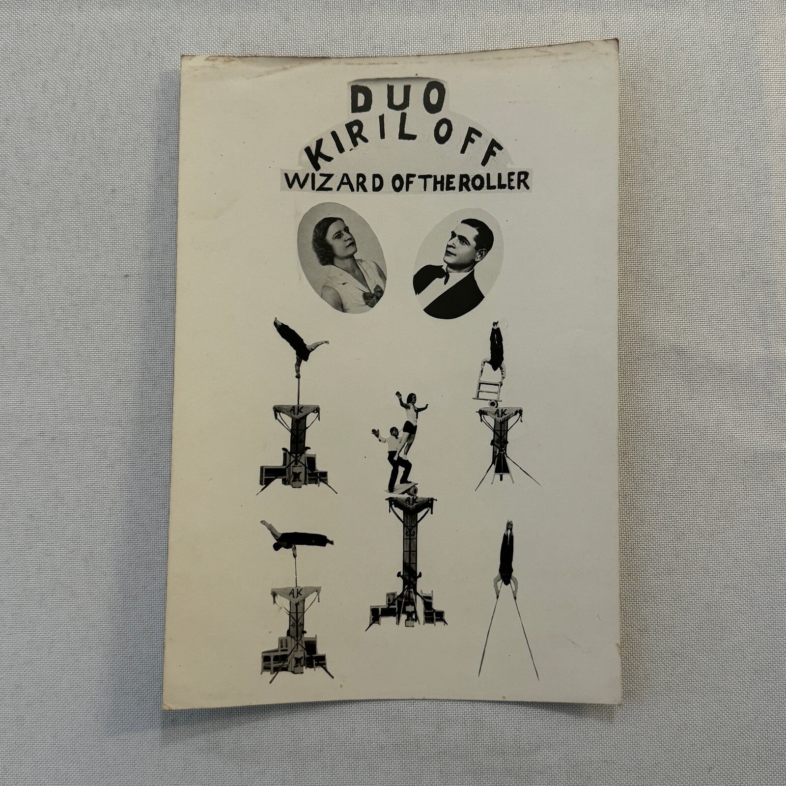 Vintage Circus Performer Act Photo Photograph The Juvelys Juggling Acrobats