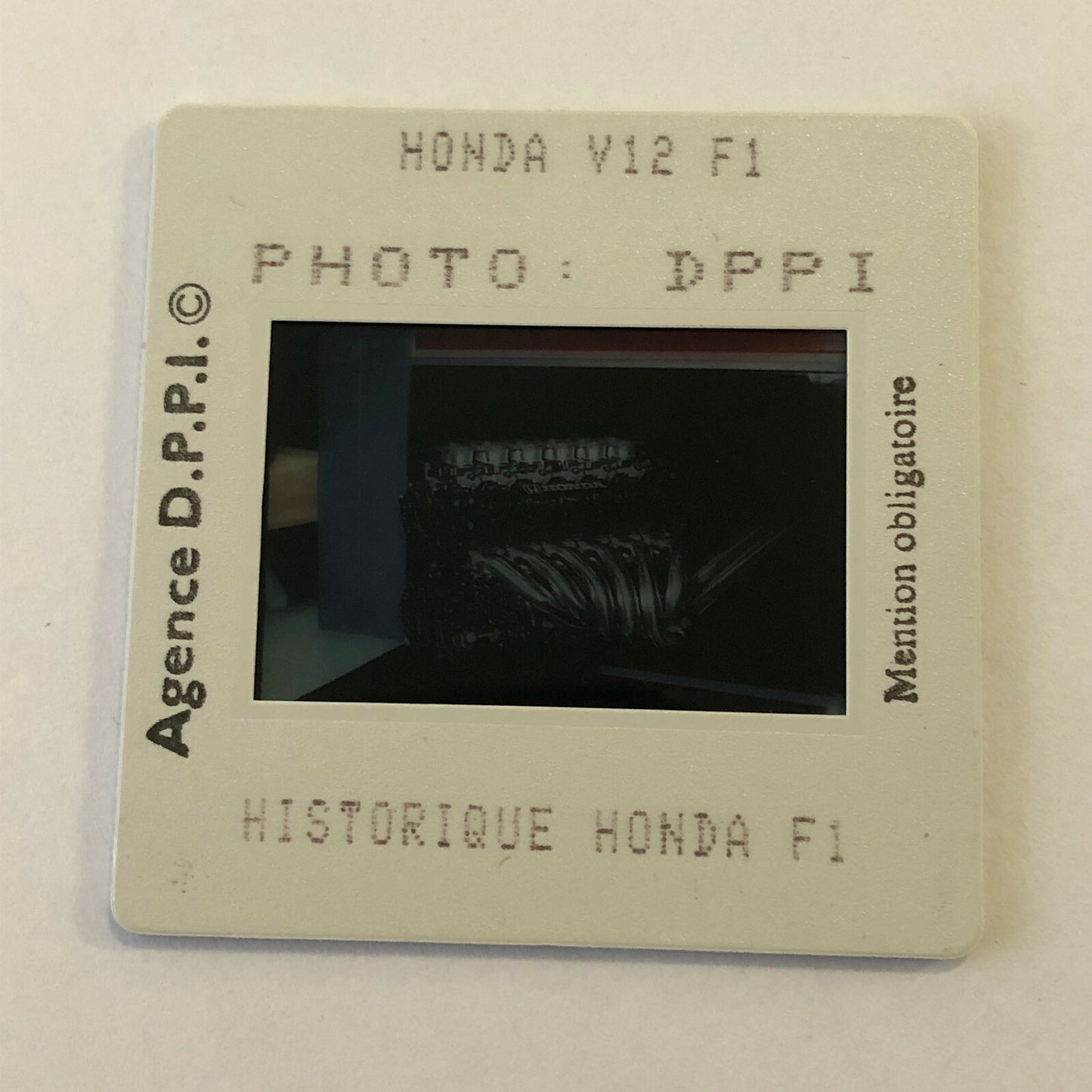 Honda Racing V12 Formula One Engine DPPI 35MM Press Photo Slide F1 Racing