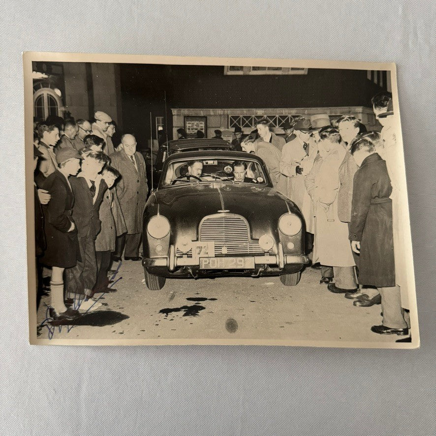 Aston Martin Rally Racing Photo Photograph Possibly Signed Unidentified Rallye