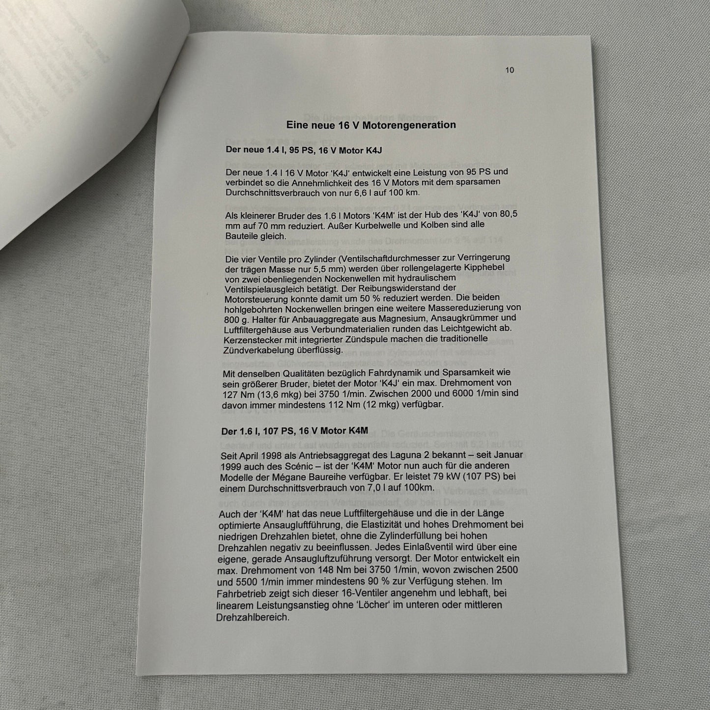 Renault Megane Car Press Kit Brochure Photos German Language Convertible Wagon +