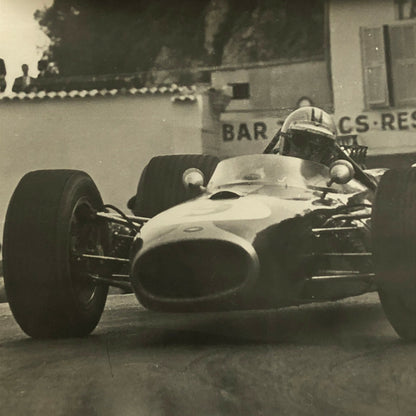 Vintage Racing Car Driver Photo Photograph Print 