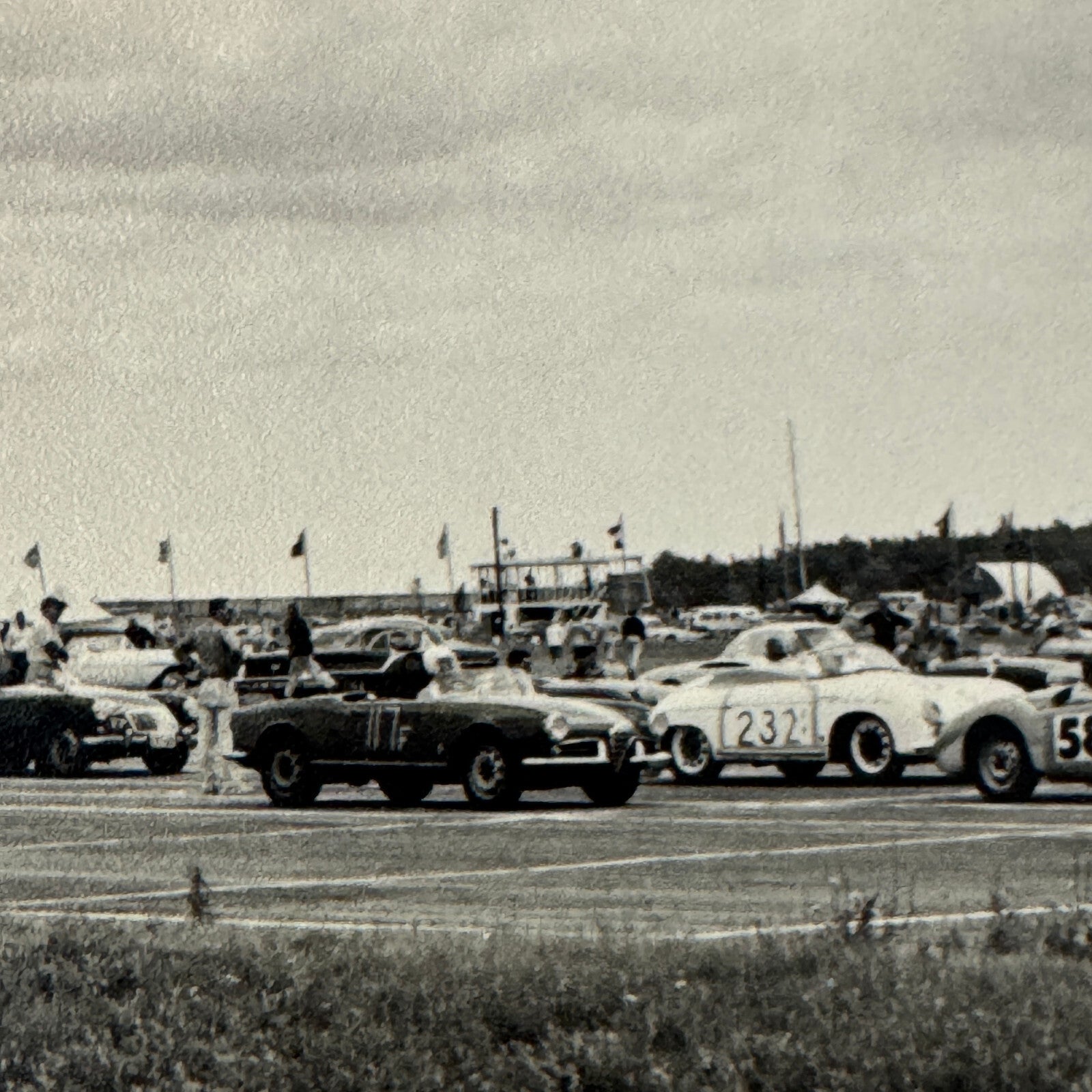 Vintage Racing Photo Photograph Alfa Romeo Porsche MG MGA