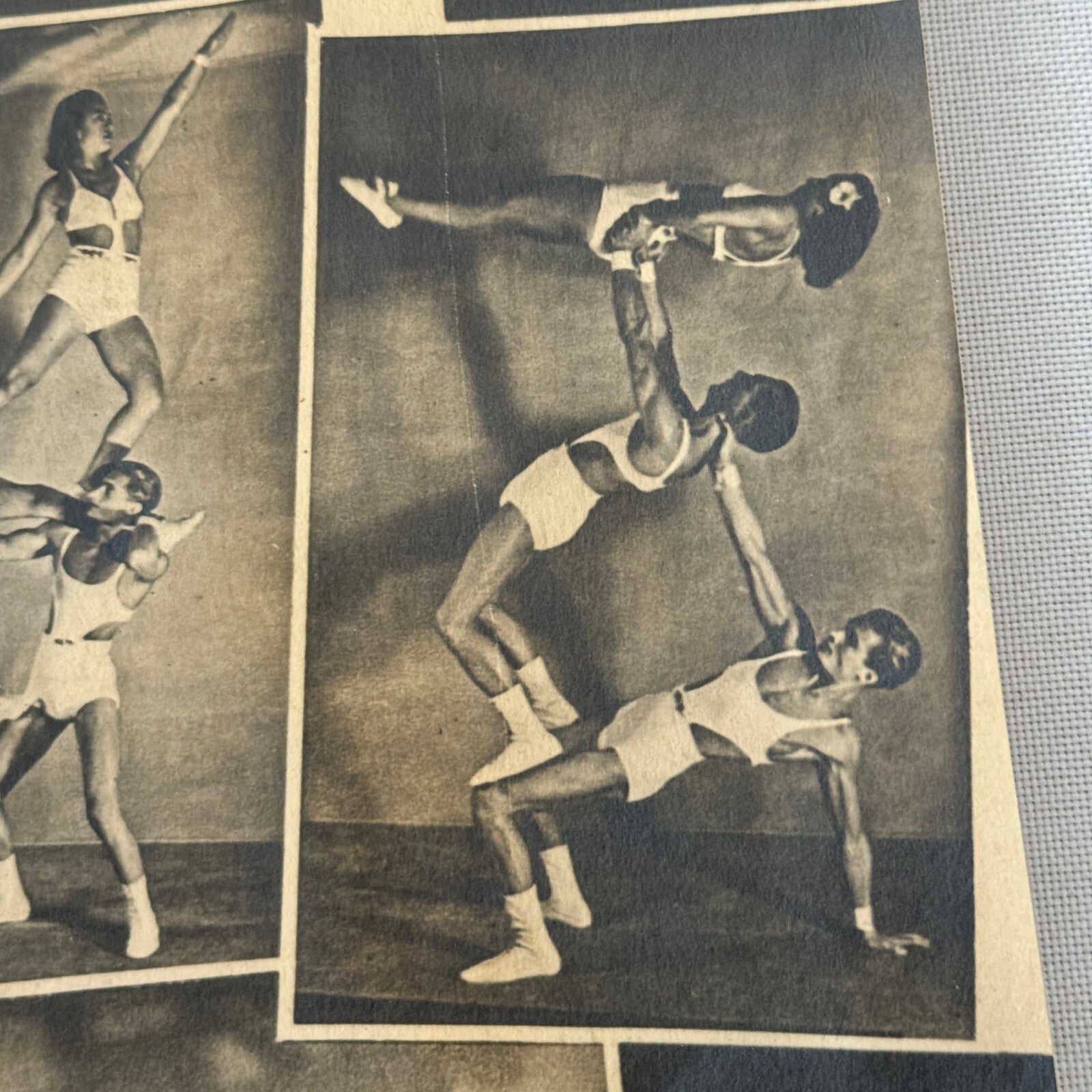 Vintage Circus Acrobat Balancing Act Photo Photograph