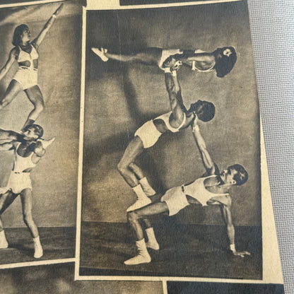 Vintage Circus Acrobat Balancing Act Photo Photograph