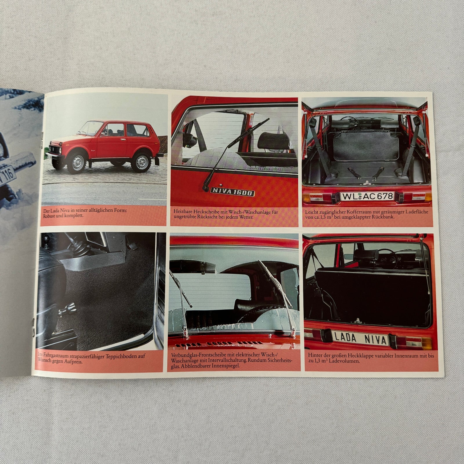 Lada Niva Car Sales Brochure Catalog Niva UT Niva E Niva 5000 C 5000C GERMAN
