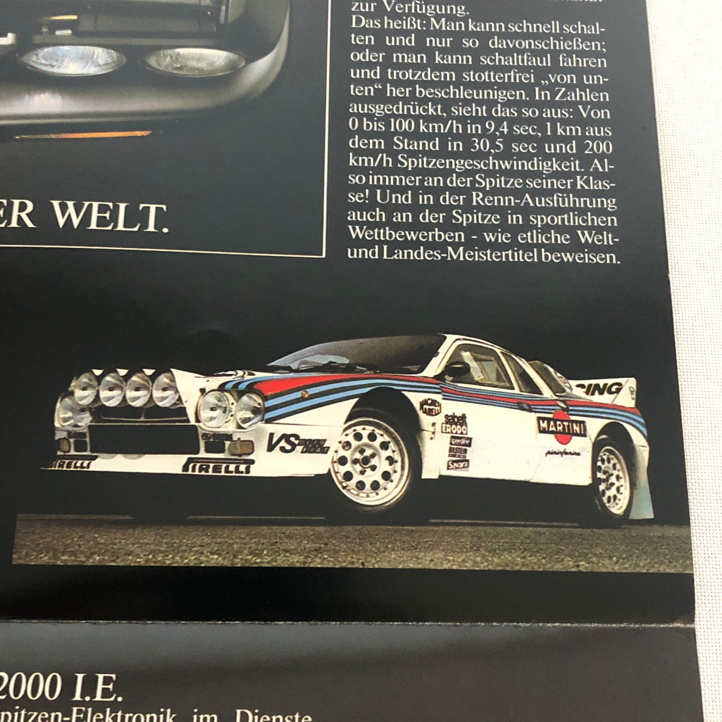 Lancia Beta HP Executive Car Sales Brochure Catalog German Text