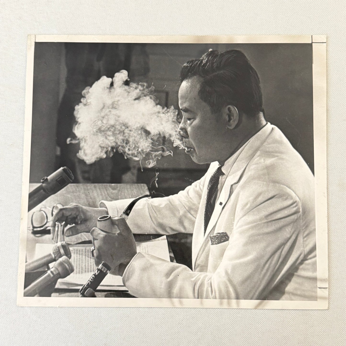 Prince Souvanna Phouma of Laos Vintage Press Photo Photograph 1964