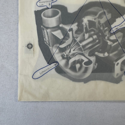 Engine Turbocharger Turbo Production Art Photo Photograph Mockup German