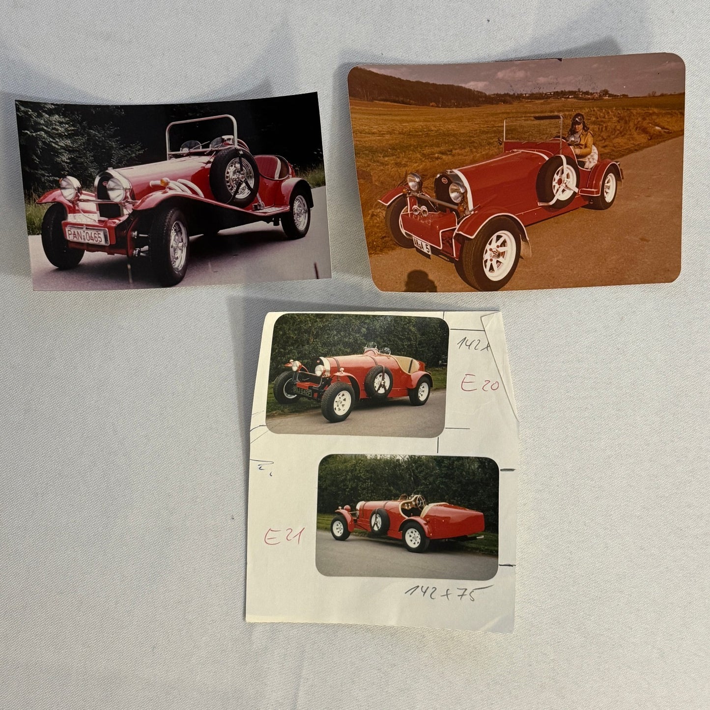 Bugatti Kit Car Replica Volkswagen VW Based Photo Photograph Print Lot 4 Vintage