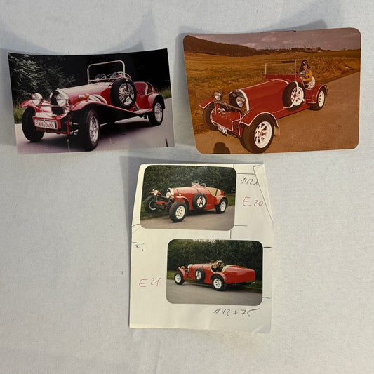 Bugatti Kit Car Replica Volkswagen VW Based Photo Photograph Print Lot 4 Vintage