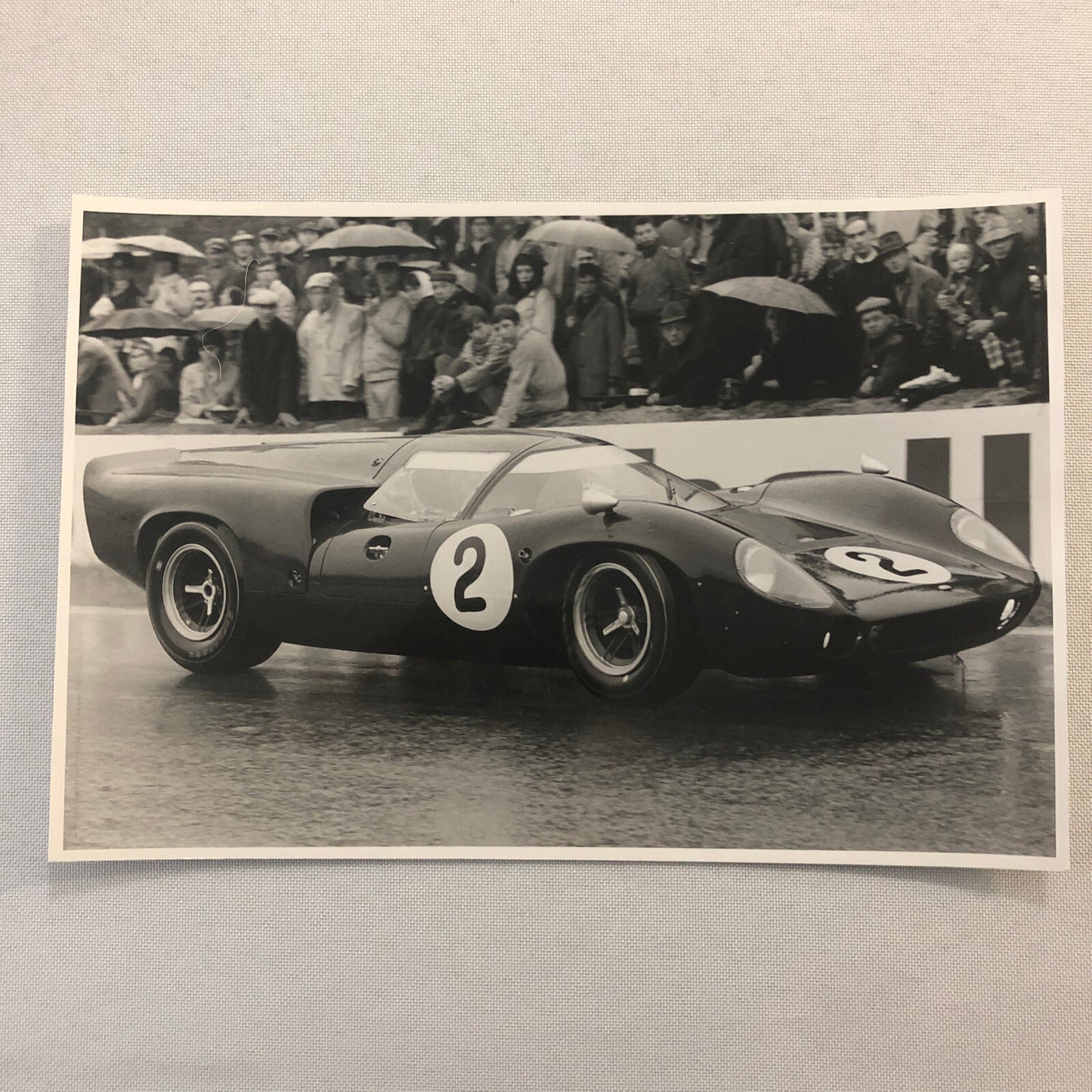 Vintage Racing Car Photo Photograph Print Car Number 2