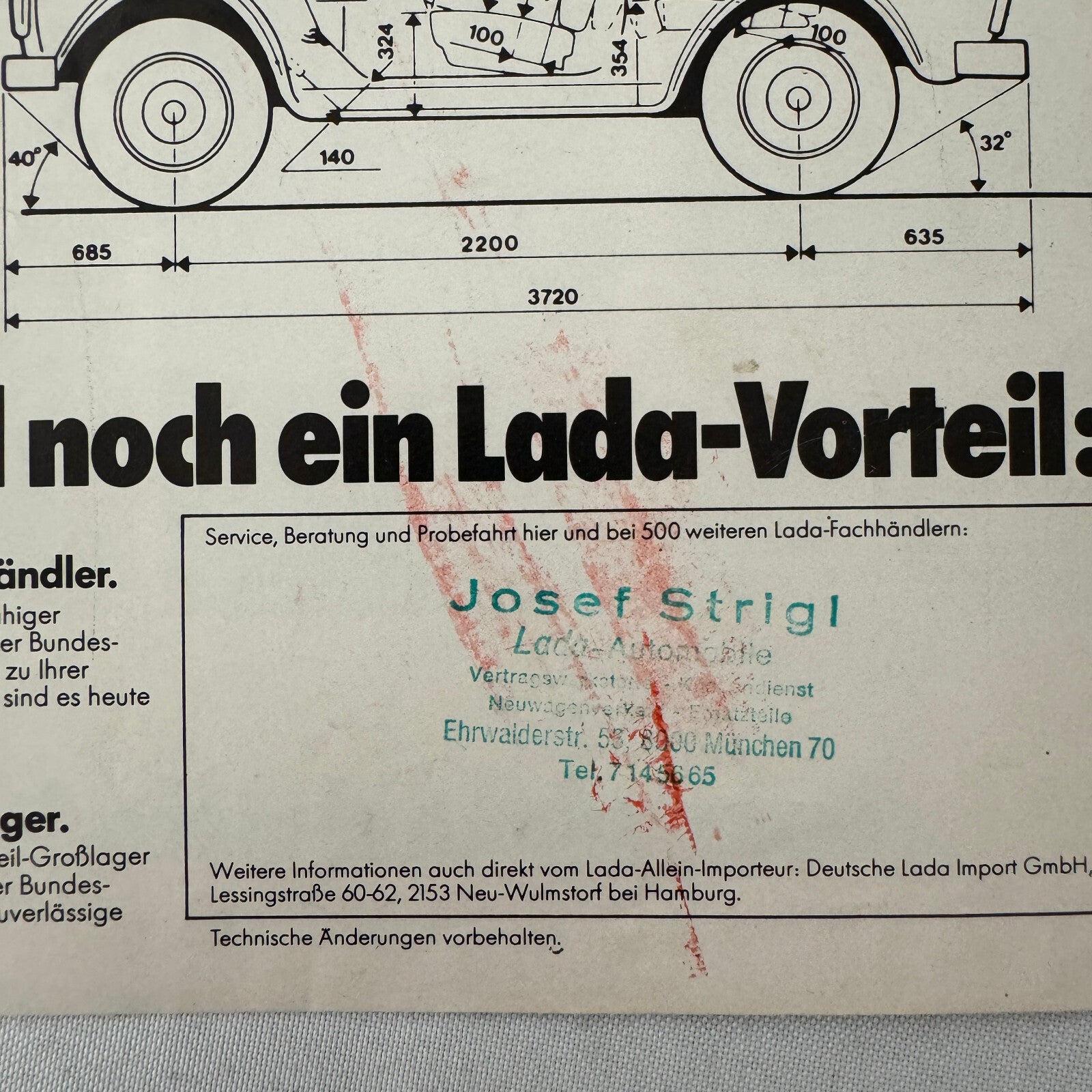 Lada Niva Car Sales Brochure Catalog German Language European Market