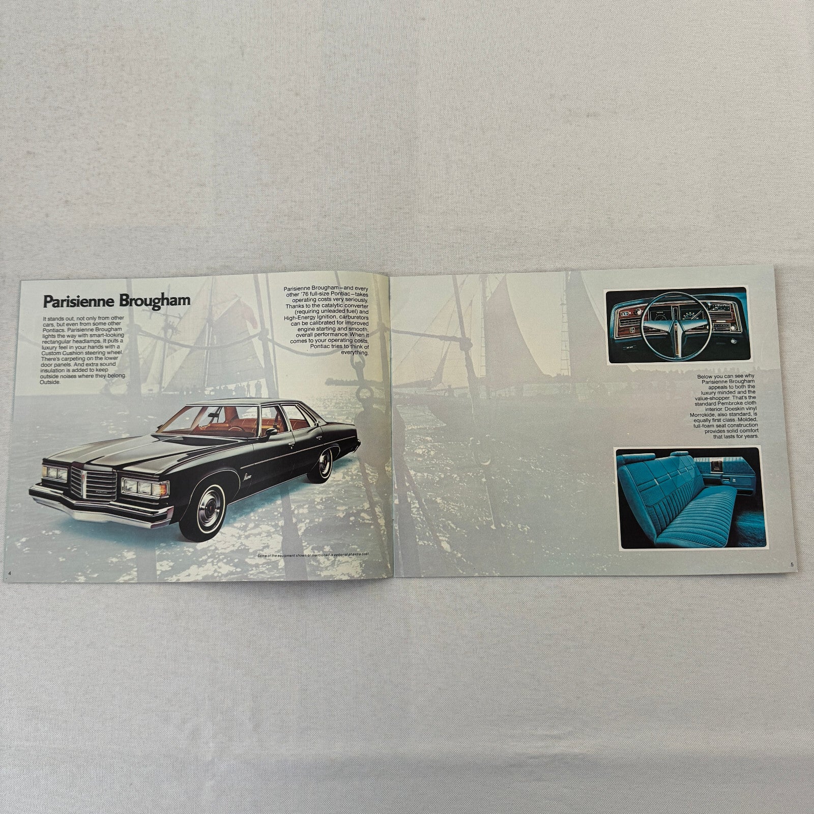 1976 Pontiac Sales Brochure Catalog Parisienne Laurentian Catalina Bonneville +