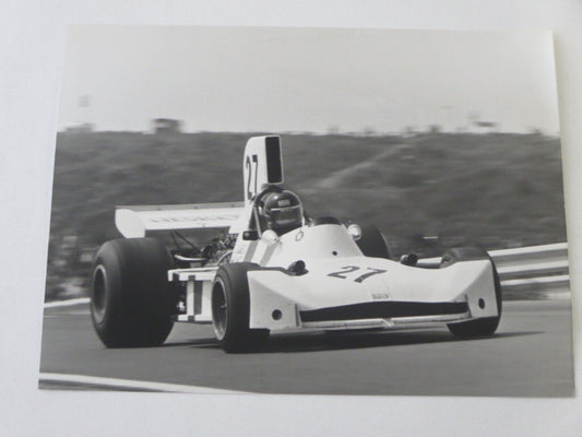 Vintage 1973 Dutch Grand Prix Racing Photograph Photo - James Hunt March Ford 