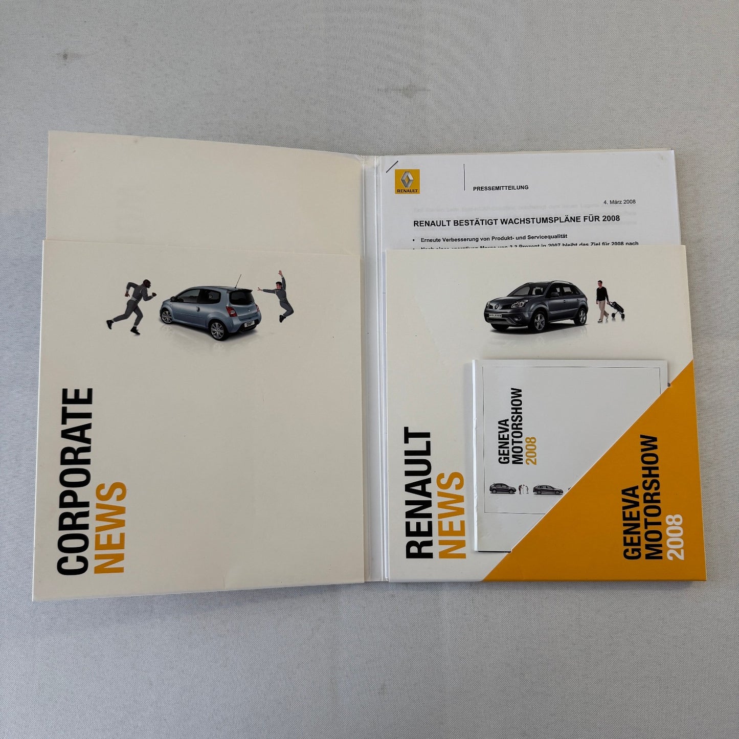 2008 Renault Geneva Autoshow Program Photo CD Twingo Kangoo Laguna GERMAN