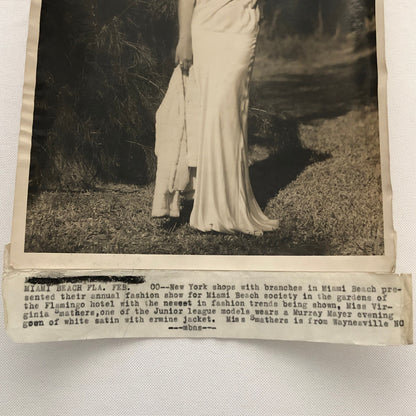 Press Photo Photograph Miami Beach Fashion Show Underwood and Underwood