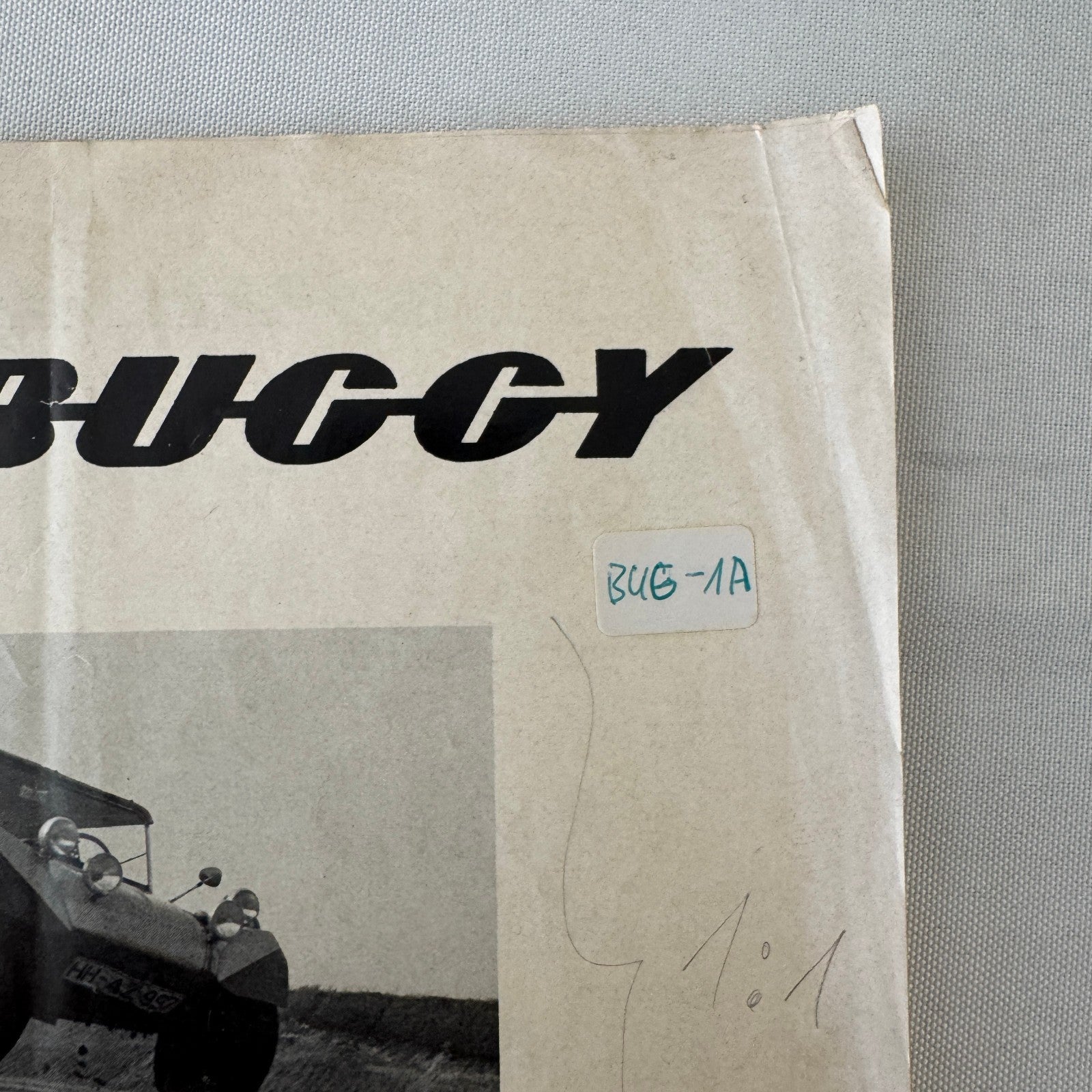 Haz Buggy Dune Buggy Vintage Brochure Flyer Advertisement Ephemera Car GERMAN