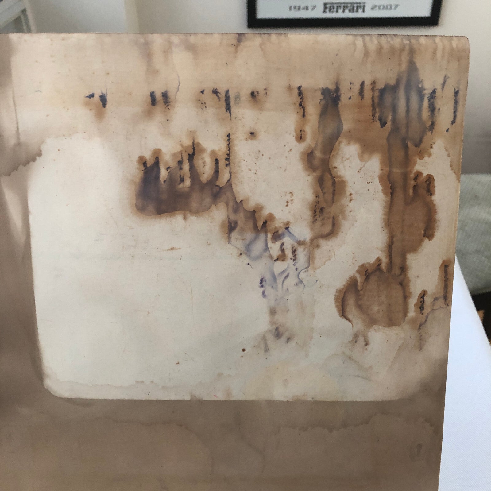 Antique Automobile Car Illustration Art Signed and Dated 1929