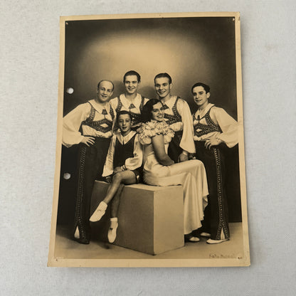 Vintage Circus Juggling Acrobat Act Bedini Tafani Photo Photograph