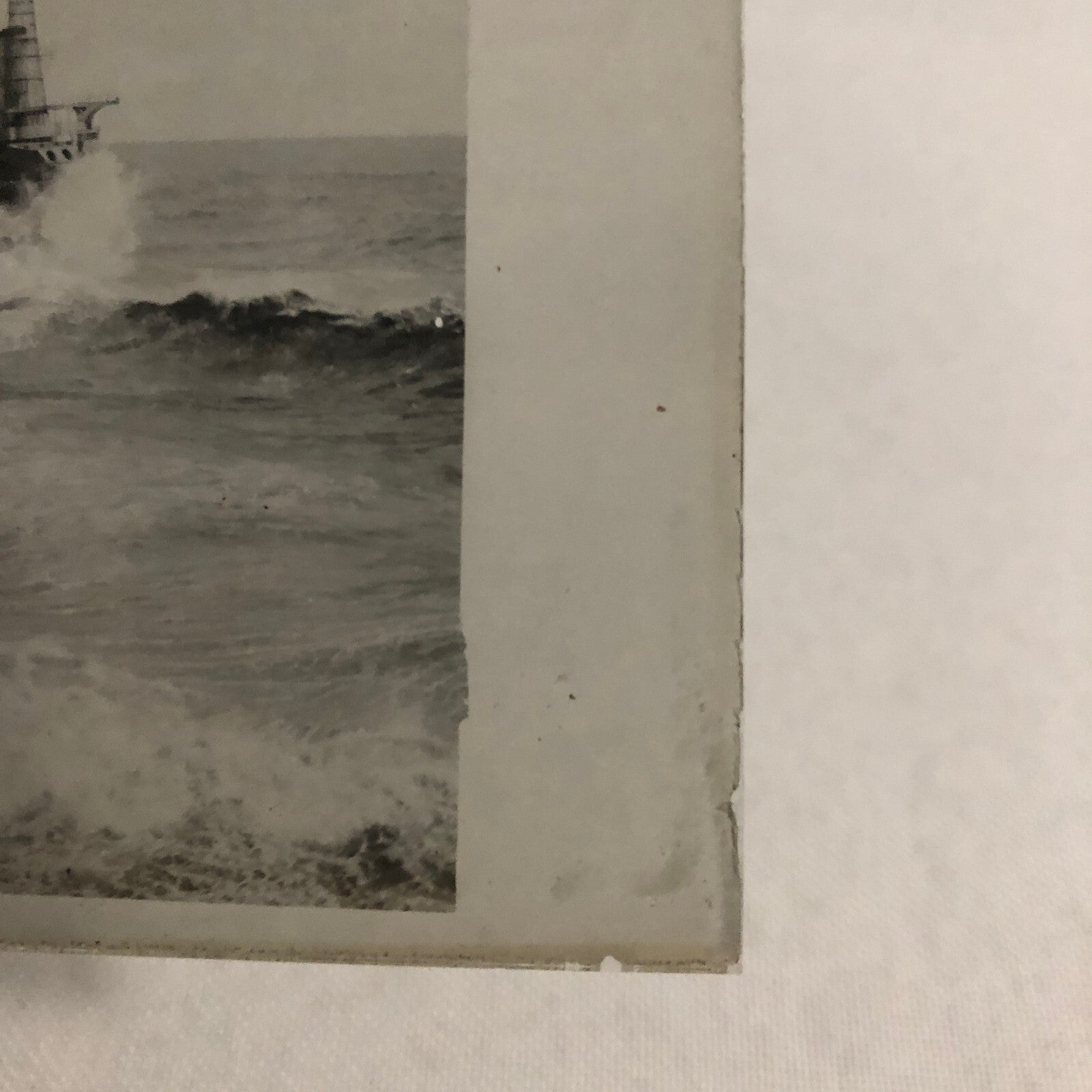 Antique Glass Plate Lantern Slide USS Memphis Navy Ship Boat 1916 Tennessee