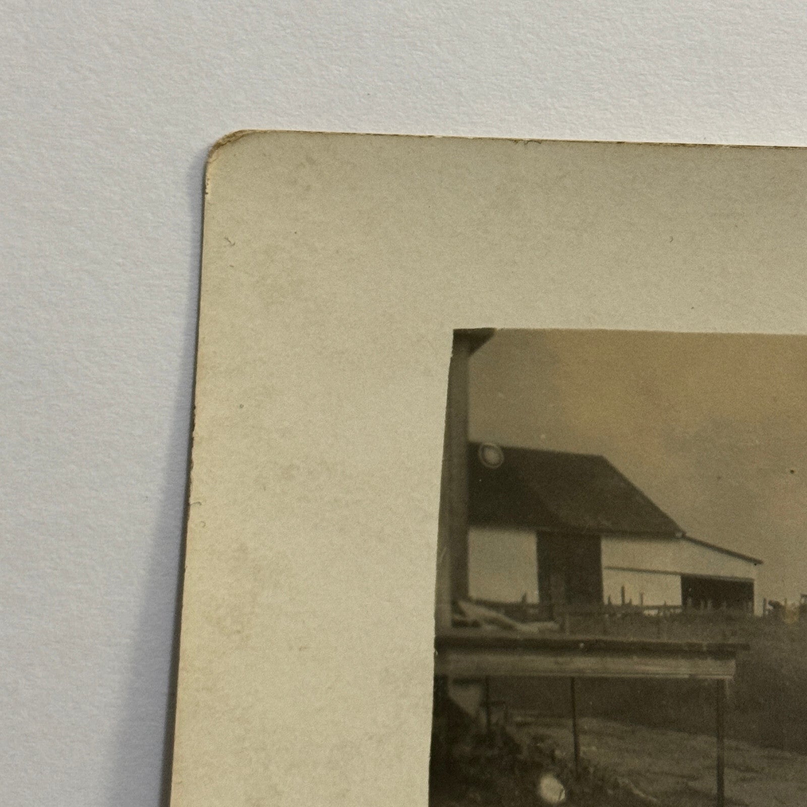 Real Photo Postcard RPPC People and Antique Car Automobile Vintage License Plate