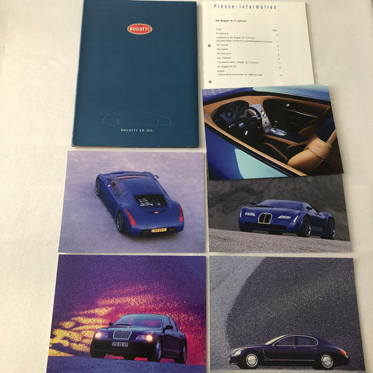 Bugatti Chiron Concept Car Press Kit Brochure Photos Bugatti GERMAN Text