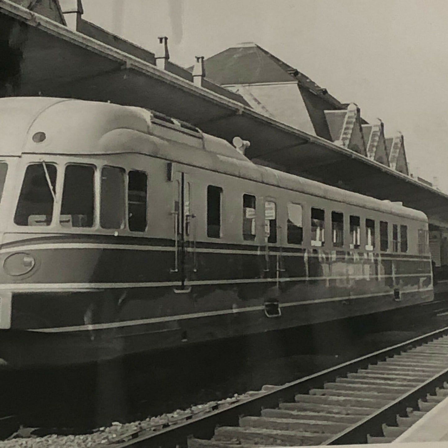 Vintage Renault Train Press Photo Photograph Print Rail Autorail Autorails 