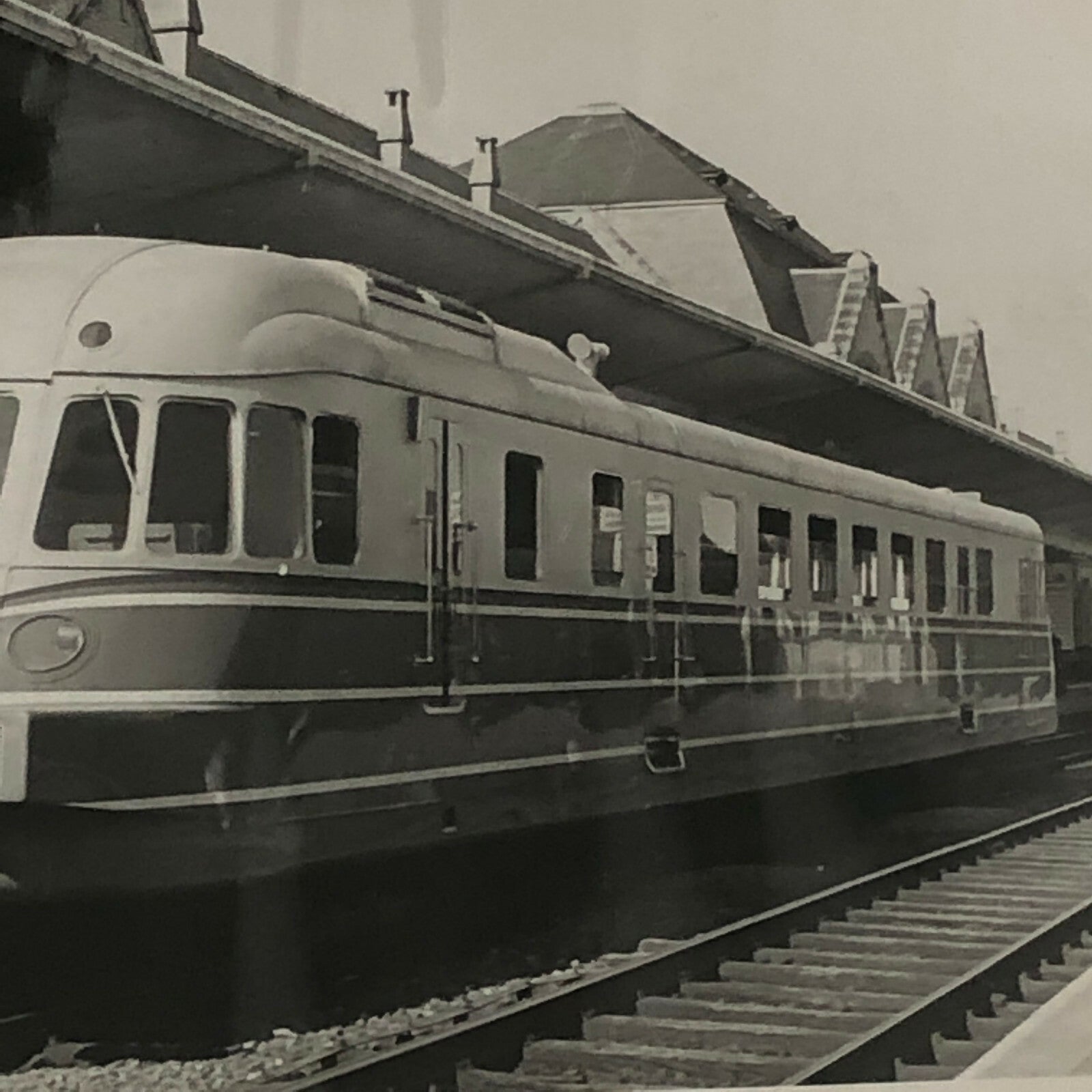 Vintage Renault Train Press Photo Photograph Print Rail Autorail Autorails 