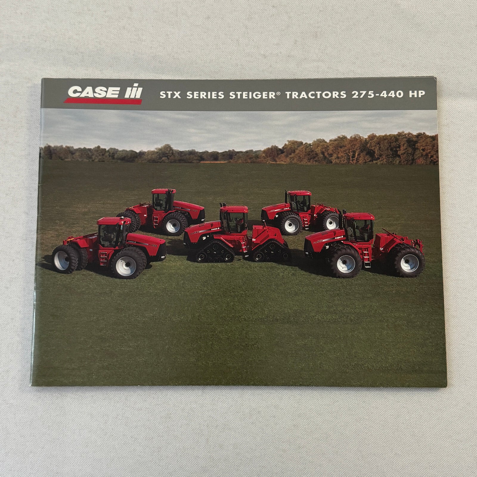 Case STX Series Steiger Tractor Sales Brochure Catalog Advertising 275 to 440 HP
