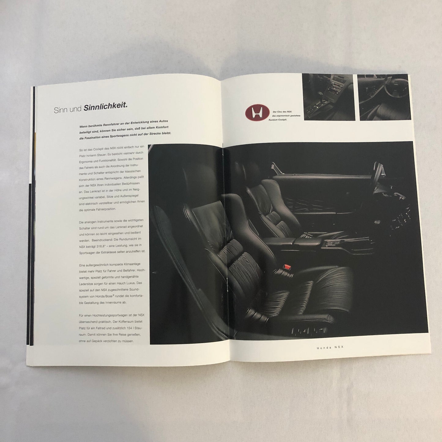 Honda NSX Car Sales Brochure GERMAN Text European Market