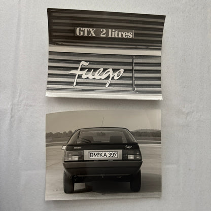 Renault Fuego Vintage Press Kit Brochure Photos 1980 GERMAN Text