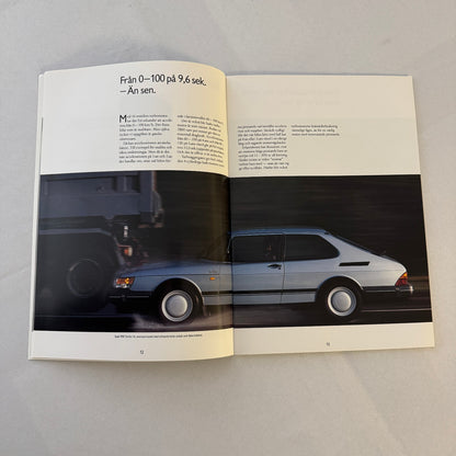 1990 Saab 900 Car Sales Brochure Catalog Saab 900 Cabriolet Turbo Aero SWEDISH