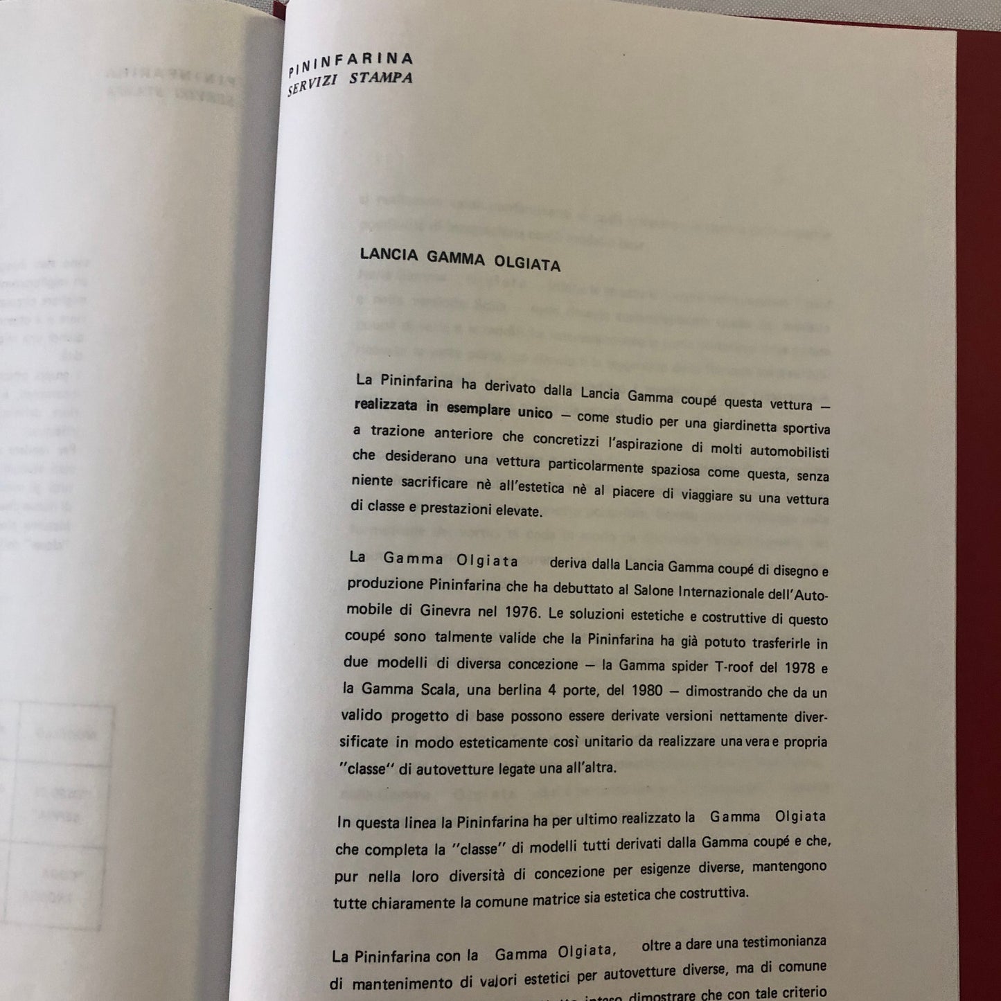 1983 Pininfarina Design Press Kit with Photos Alfa Romeo Spider Fiat Spider +