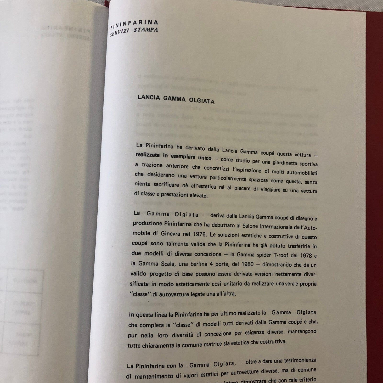 1983 Pininfarina Design Press Kit with Photos Alfa Romeo Spider Fiat Spider +