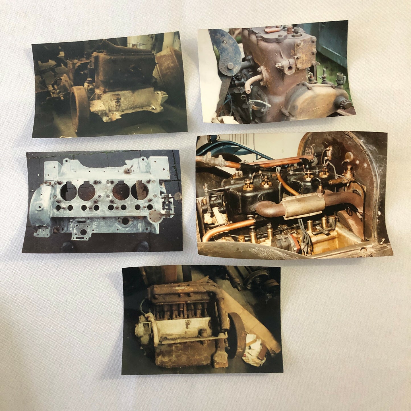 Early Mercedes Benz Car Barn Find Junk Yard Car Part Photo Photograph Lot of 23 