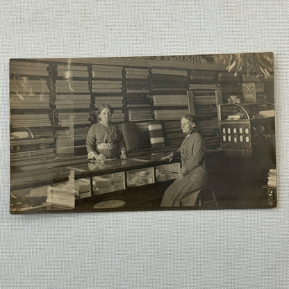 Vintage Photo Photograph Women in Fabric Store Business Occupational