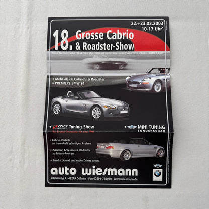 Wiesmann Car Sales Brochure Catalog Lot Wiesmann Roadster German Text