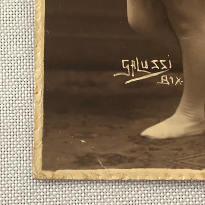 Circus Balancing Act Equilibrist Performer Photo Photograph Vintage