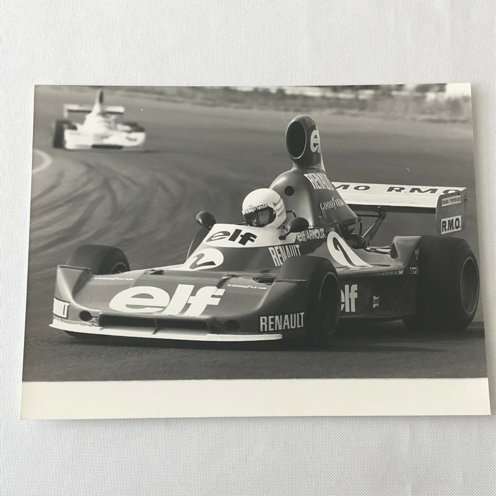 Vintage 1976 Formula 2 F2 Pau Grand Prix Racing Photo Photograph ELF Renault 