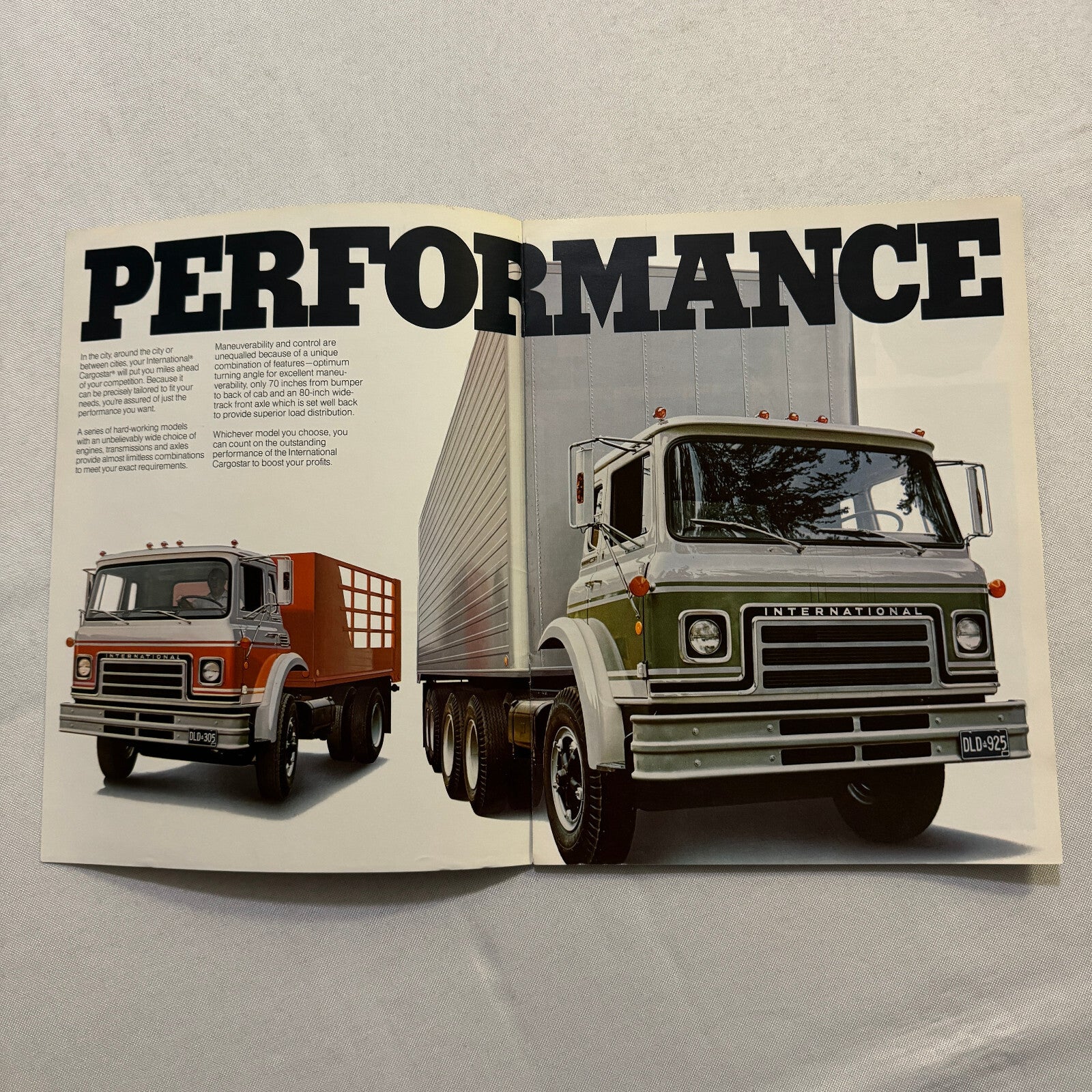 International Cargostar Truck Sales Brochure Catalog Vintage Advertising