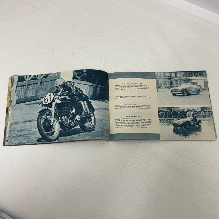 1953 Castrol Racing Achievements Brochure LeMans Grand Prix Motorcycle Bike +
