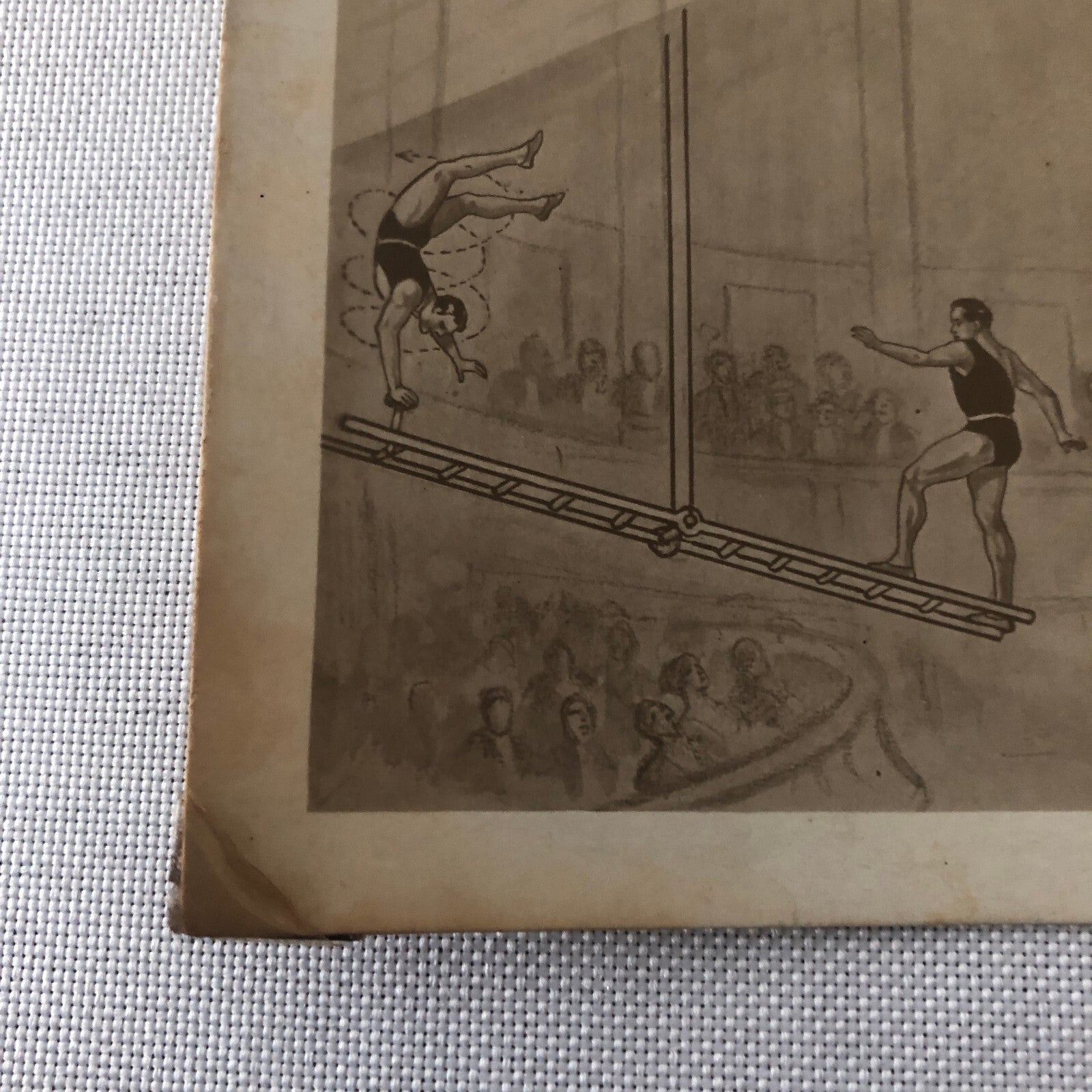 Circus Acrobatic Acrobat Act Postcard Post Card Vintage Jrmaos Jberios