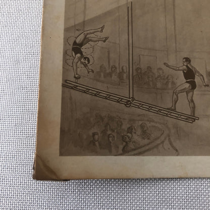 Circus Acrobatic Acrobat Act Postcard Post Card Vintage Jrmaos Jberios