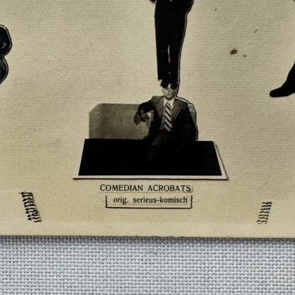 Vintage Circus Comedian Acrobat Act Postcard Post Card Kehn and Carlo