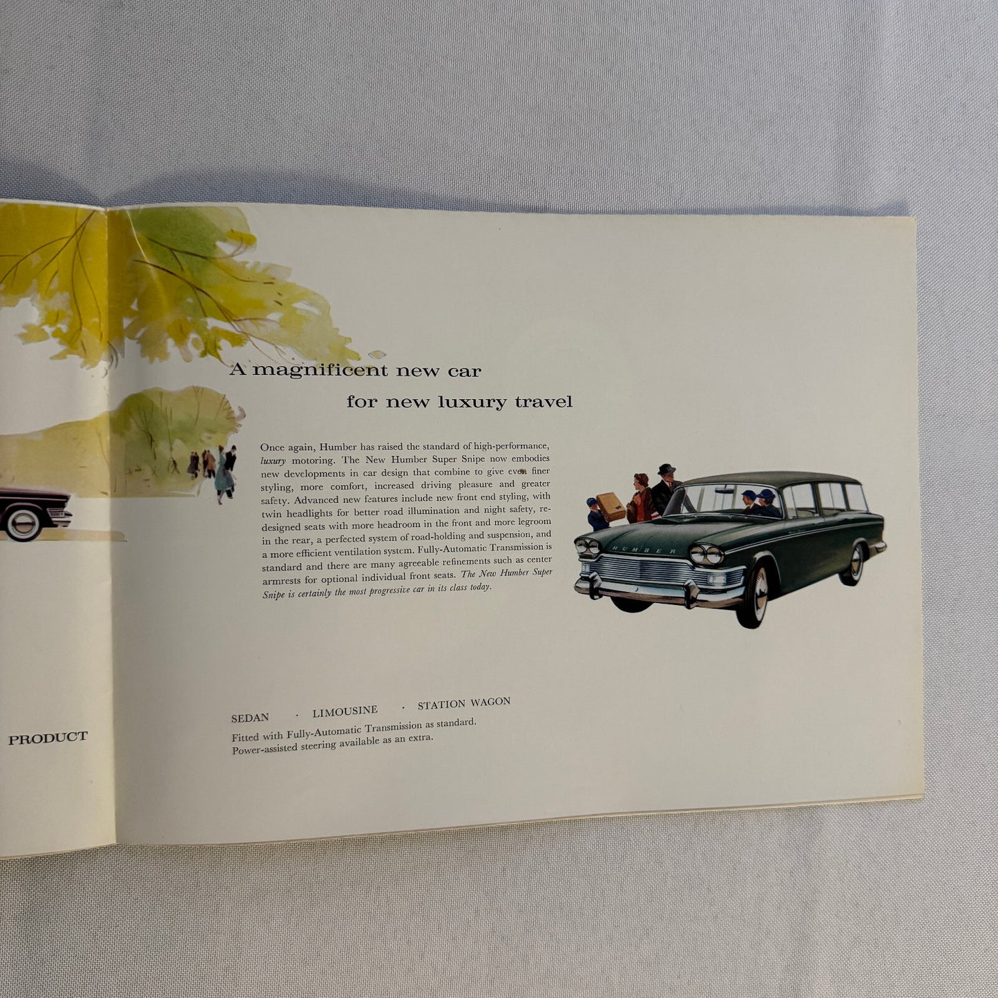 Humber Super Snipe Car Sales Brochure Catalog Advertising
