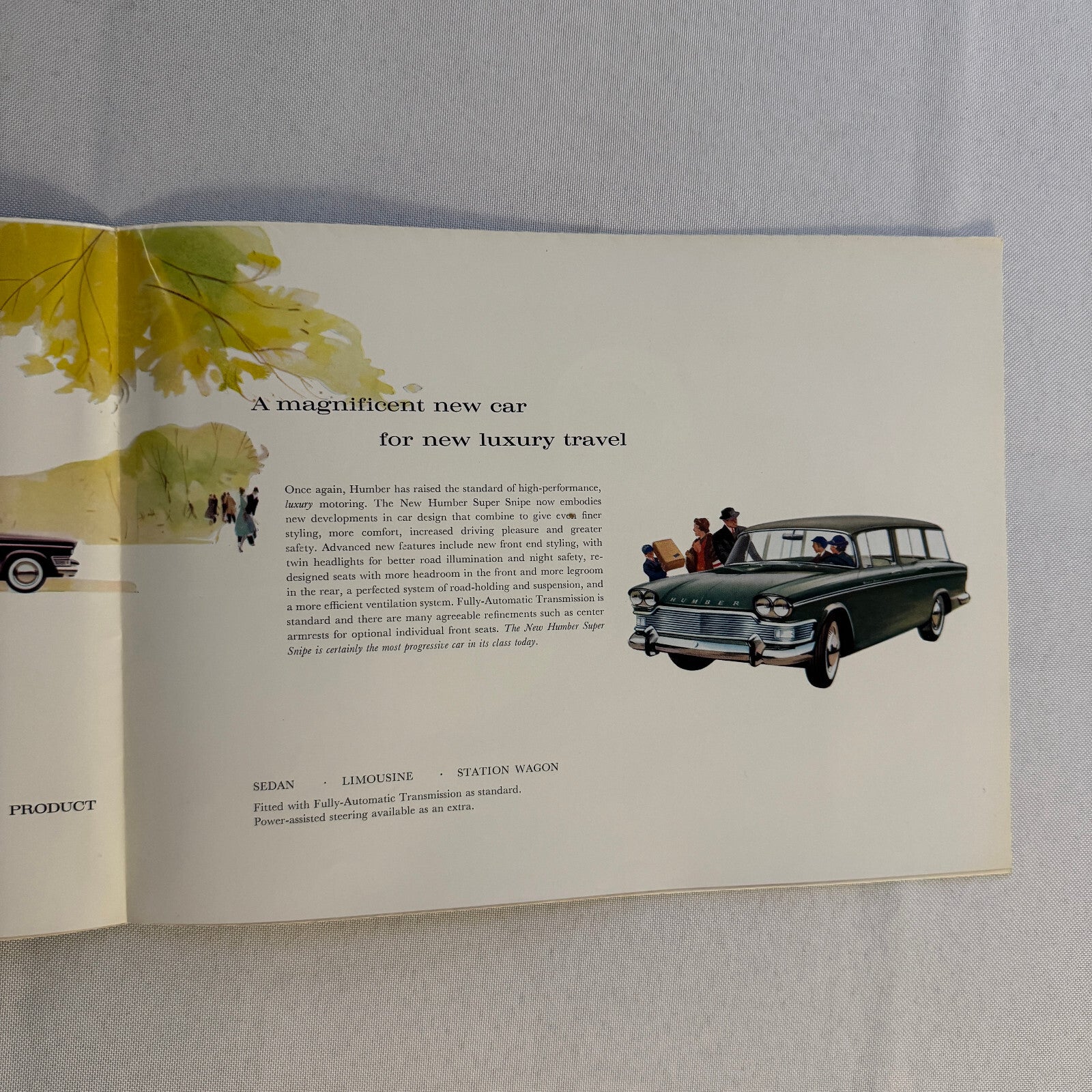 Humber Super Snipe Car Sales Brochure Catalog Advertising