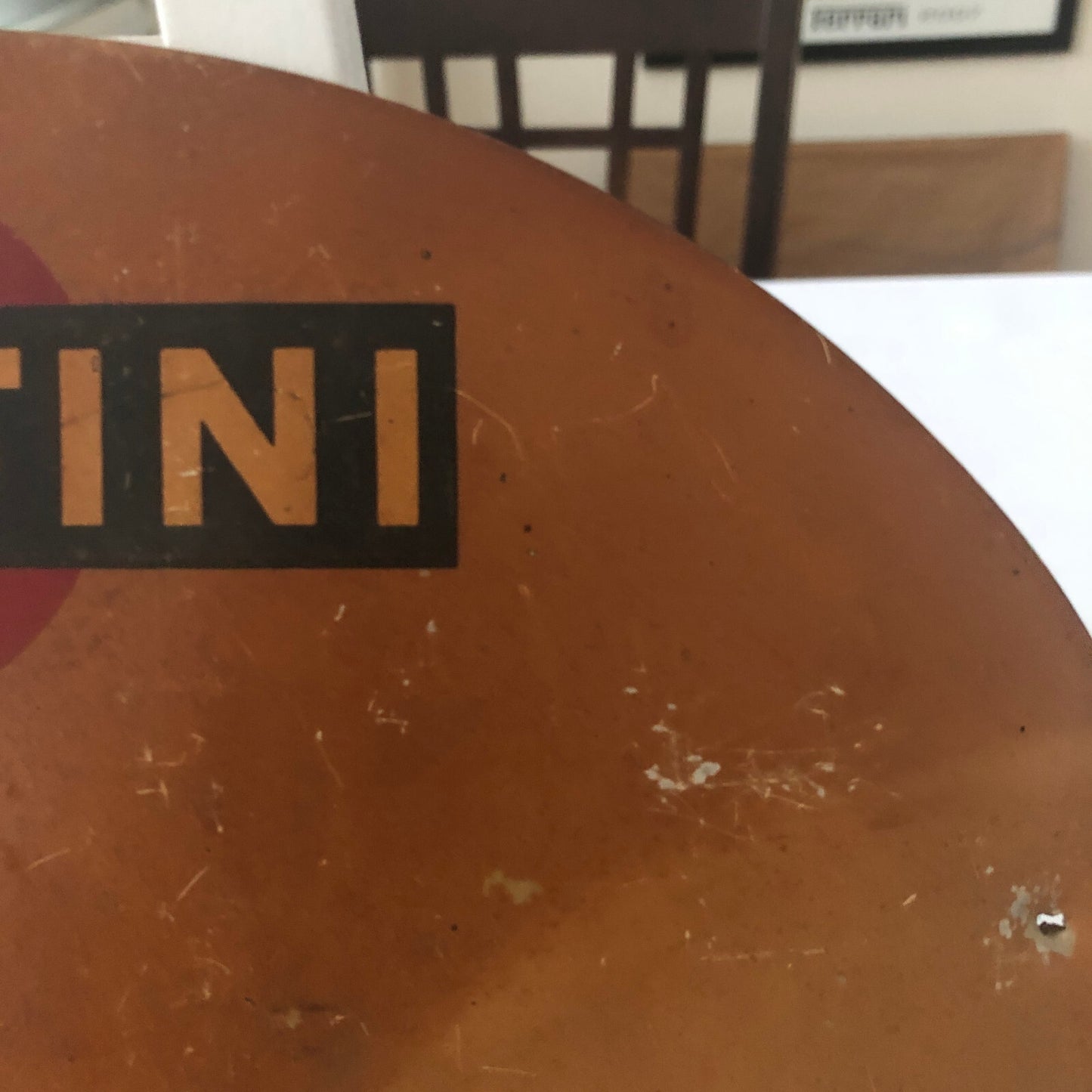 1965 Radio Rallye Car Rally Participant Plate w/ Martini Ad